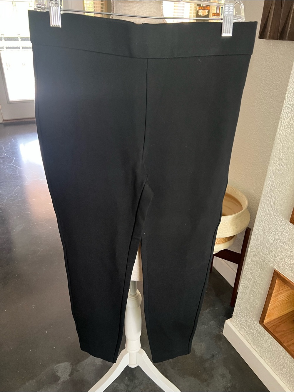 J. Crew Black Straight-Leg Ponte Pants